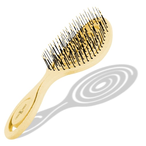 [CA-2194] CHIARA AMBRA® Haarbürste mit Stroh gelb