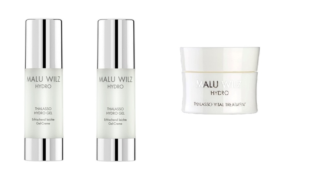 Malu Wilz Thalasso Hydro Gel 2er Set + Reisegröße Thalasso Vital treatment 15 ml