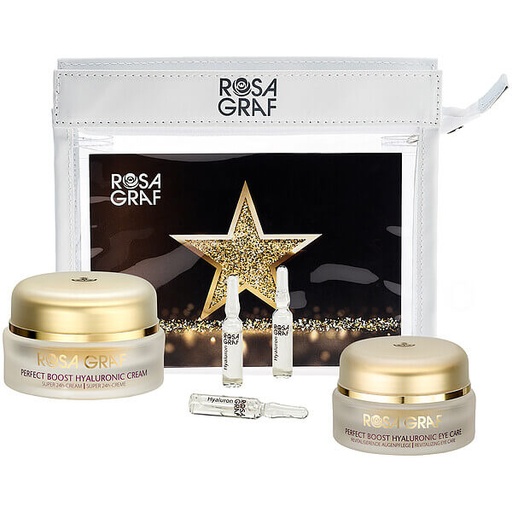 Rosa Graf Perfect Boost Tasche: Cream (50 ml) + Eye Care + 3 Ampullen (Allantoin)